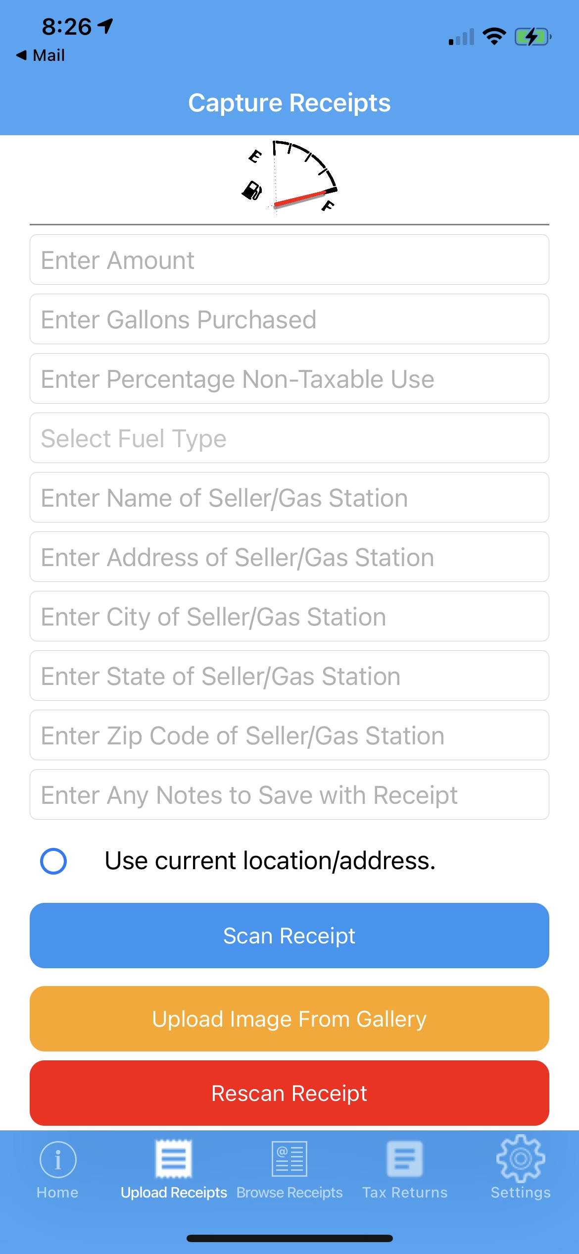 fuel tax app